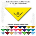 14"x14"x20" Lemon Yellow Custom Printed Imported 100% Cotton Pet Bandanna